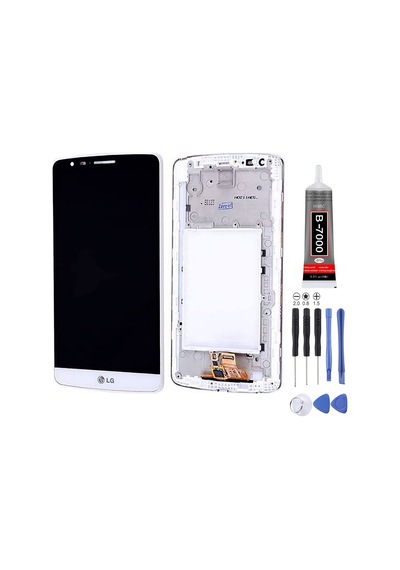 Lg D690 G3 Stylus Uyumlu Lcd Ekran Beyaz + Montaj Kiti
