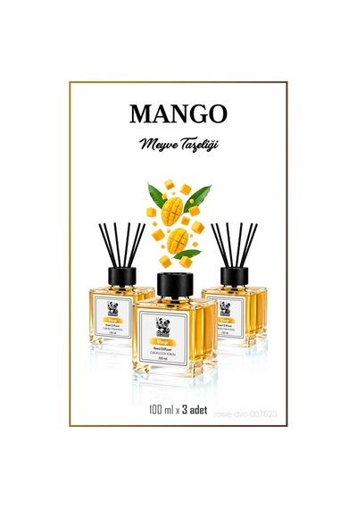 3'lü Mango Çubuklu Oda Kokusu 100 Ml Fresh