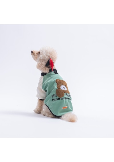 Green-yeşil Baby Teddy Sweat Kedi Köpek Sweati - Kedi Köpek Kıyafeti