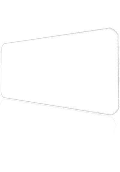 90x40cm Logosuz Beyaz Xxl Büyük Boy İlyuka Gaming Oyuncu Mousepad