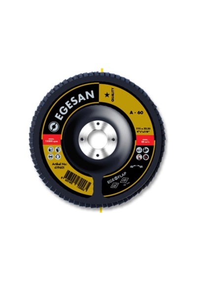 Egesan Flap Disk Metal Ahşap Zımpara 115 Mm 60-80 Kum