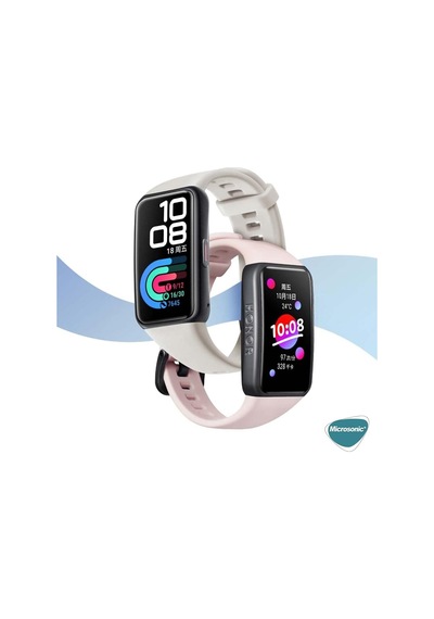 Huawei Band 6 İçin Kordon Silicone Sport Band Beyaz Band 6 İle Uyumlu Kordon - Beyaz Çok Renkli