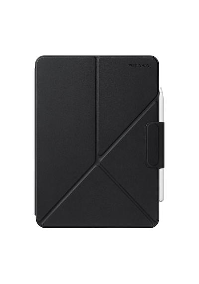 Apple Uyumlu iPad  Pro 13 2024 Pitaka Magez Falio 2 Kalem Bölmeli Standlı Kılıf Siyah