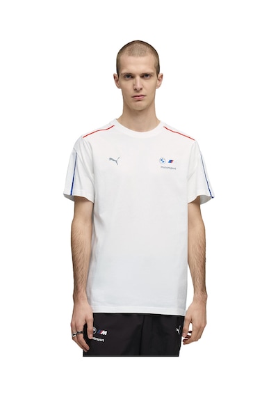 Puma Bmw Mms Mt7 Erkek Beyaz Günlük Stil T-shirt 63487702 Beyaz