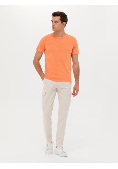 Turuncu Slim Fit T-shirt Oranj