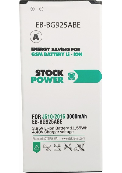 Stock Power Samsung J510 / J5 2016 Uyumlu Batarya