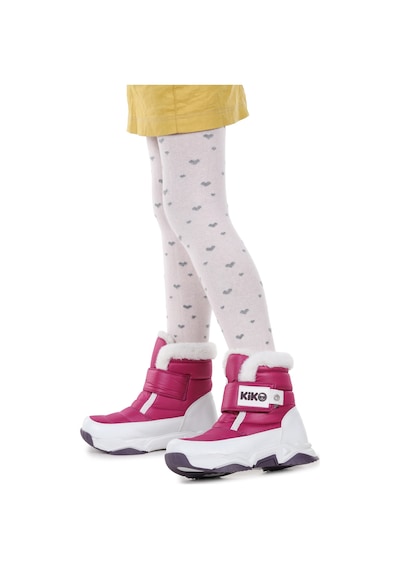 Kiko Kids Magic Cırtlı Kız Çocuk Kar Botu Mor - Beyaz Mor - Beyaz