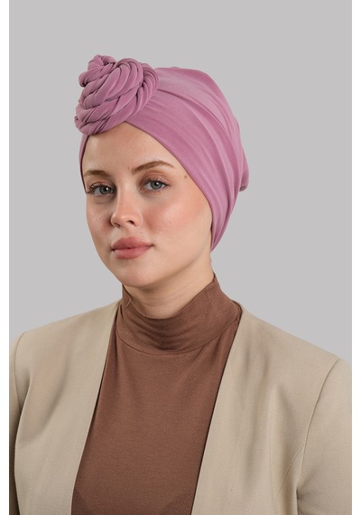 Hürrem Bone Gül Kurusu Versa Kuyruklu Pratik Tesettür Bone Sandy Büzgülü 2515 18