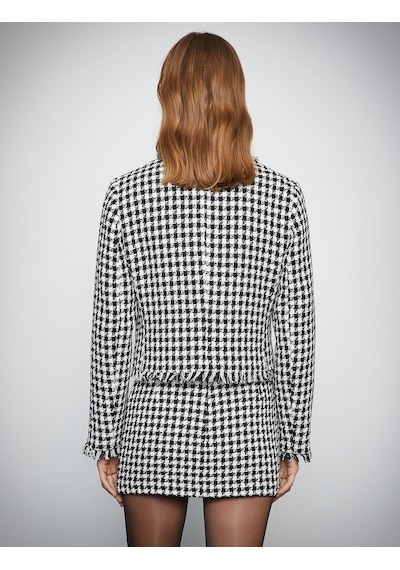 Koton Melis Ağazat X Koton - İnci Düğmeli Kruvaze Tüvit Blazer Ceket Siyah Desenli 3wak50065ew 3WAK50065EW01V Siyah Koton Melis Ağazat X Koton - İnci Düğmeli Kruvaze Tüvit Blazer Ceket Siyah Desenli 3wak50065ew 3WAK50065EW01V Siyah