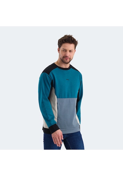 Slazenger VITALI Erkek  Petrol Sweatshirt
