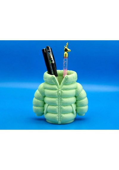 3d Baskı Şişme Mont Kalemlik - Masaüstü Organizer-mint Çok Renkli