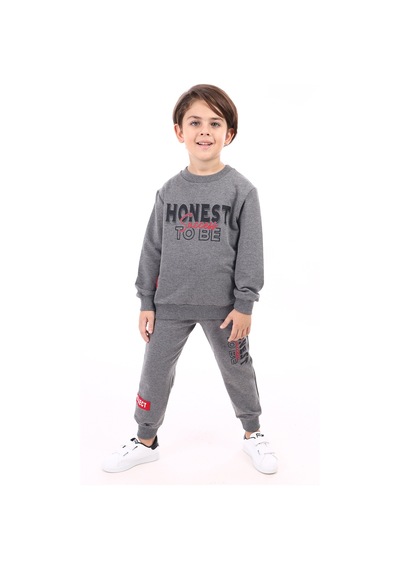 Toontoy Kids Toontoy Erkek Çocuk Baskılı Eşofman Takım Antrasit Melanj Toontoy Kids Toontoy Erkek Çocuk Baskılı Eşofman Takım Antrasit Melanj