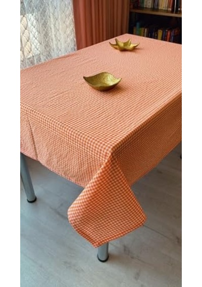 Piknik Örtüsü Sofra Bezi 170x170 Cm Turuncu Genel