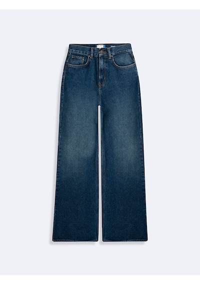 Ltb Vıonne H Geniş Paça Yüksek Bel Mavi Jean Pantolon Mavi 24 - 36