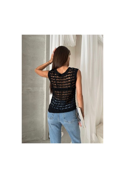 Verymoda Triko Yelek Vmd0026 Siyah