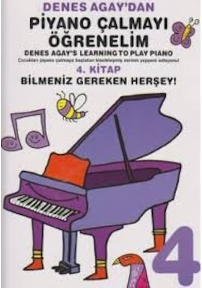 Denes Agay'dan Piyano Çalmayı Öğrenelim 4. Kitap- Porte Müzik Eğitim Yayınları