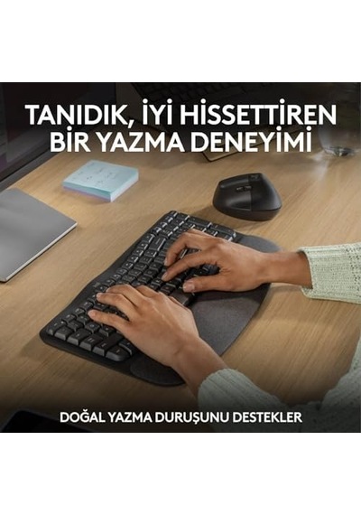 Wave Keys Kablosuz Klavye, Siyah