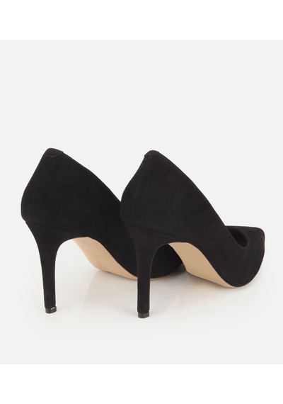 Hotiç Kadın Süet Deri Siyah Yüksek İnce Topuklu Stiletto 01ayh335630a100 01ayh335630a100
