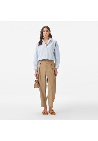 Nautica Kadın Mavi Regular Fit Çizgili Gömlek Çizgili 55w057t Mavi