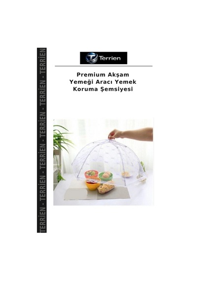 Premium Akşam Yemeği Aracı Yemek Koruma Şemsiyesi Çok Renkli