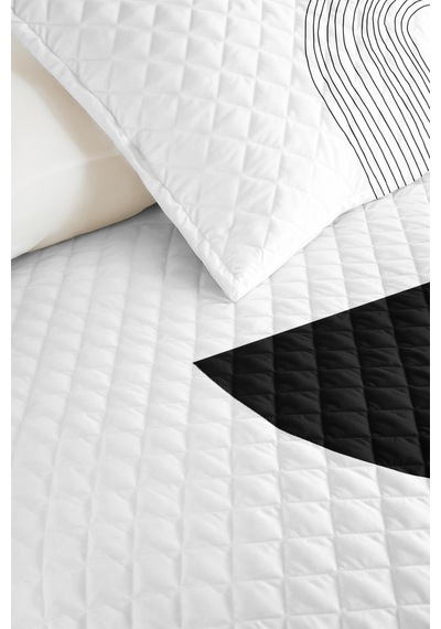 Siyah Geometrik Genç Odası Tek Kişilik Pike Takımı - Modern Minimal 160x220 Cm Kapitone Yatak Örtüsü Kremamsı Kahve Kırığı Siyah Geometrik Genç Odası Tek Kişilik Pike Takımı - Modern Minimal 160x220 Cm Kapitone Yatak Örtüsü Kremamsı Kahve Kırığı