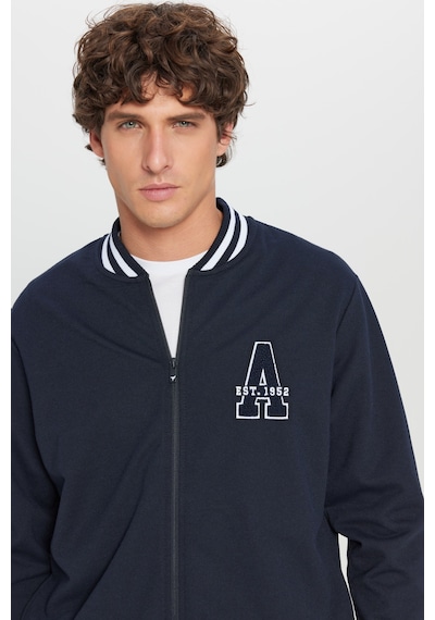 AC&Co / Altınyıldız Classics Erkek Lacı 2 İplik Pamuklu Standart Fit Normal Kesim Fermuarlı Kolej Yaka Yan Cepli Sweatshirt Lacı AC&Co / Altınyıldız Classics Erkek Lacı 2 İplik Pamuklu Standart Fit Normal Kesim Fermuarlı Kolej Yaka Yan Cepli Sweatshirt Lacı