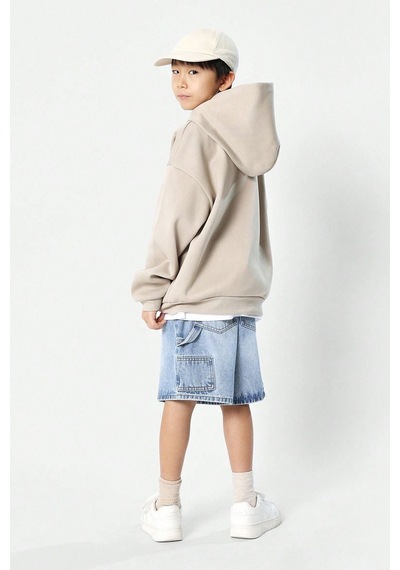 Uyguntarz The Sunshine Baskılı Erkek - Kız Çocuk Rahat Kalıp Sweatshirt Bej
