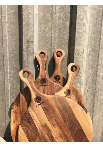 Ahşap Doğal Ceviz Kesme Ve Sunum Tahtası, Peynir Ve Pizza Tabağı, Kişiye Özel Farklı Desen 36x25 Cm Ahşap