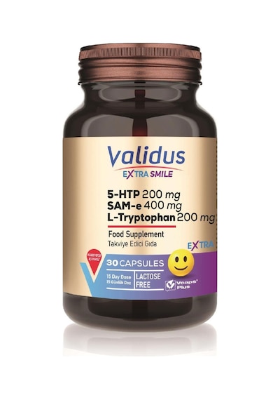 Validus Extra Smile 5htp 200 Mg + L-tryptophan 200 Mg + Sam 400 M