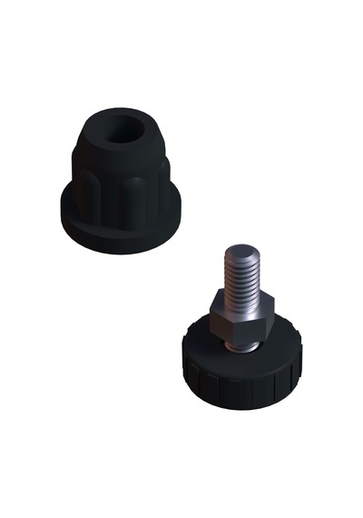 Cateksss Çap: 16 Mm Rotil Takımı Siyah - 12 Li Paket