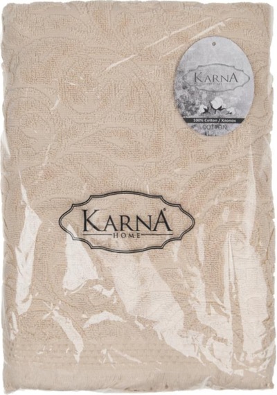 Cotton Esra Büyük Boy Banyo Havlusu 90x150 Bej