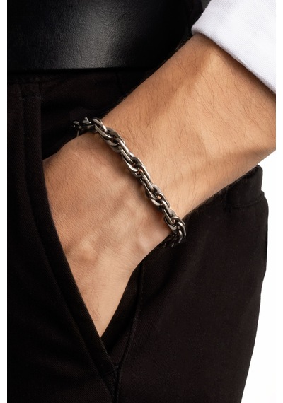 Modern Stil 21 Cm Çelik Erkek Zincir Bileklik