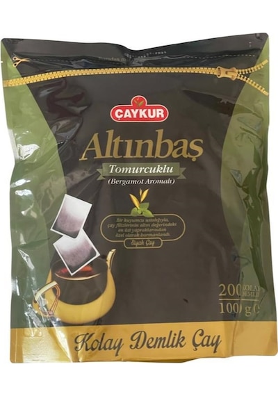 Çaykur Altınbaş Tomurcuklu Bergamot Aromalı Siyah Kolay Demlik Poşet Çay 200 x 5 G