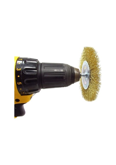 Kyrotech 5 Parça Matkap Tel Fırça Seti, Pirinç Tel Fırça Uçları, Pas Temizleme, Metal Yüzey Temizleme, 4500 Rpm Dayanıklı, Matkap Ve Havalı Alet Uyumlu