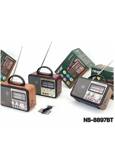 Nns Ns-8897 Orta Boy Retro, Nostaljik, Ahşap Tasarım Radyo