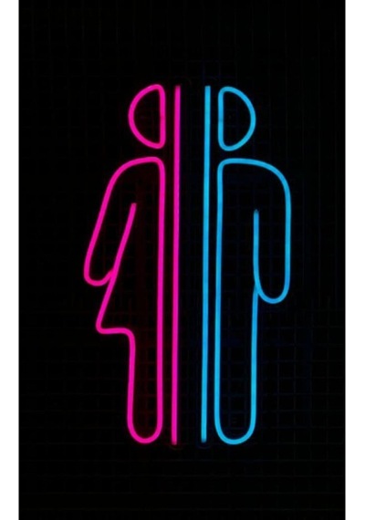 Wc Bay Bayan Neon Led Işık Renkli