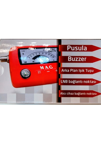 Xtechnx Mag Mg-6303 Lcd Ekranlı Dijital Uydu Bulucu