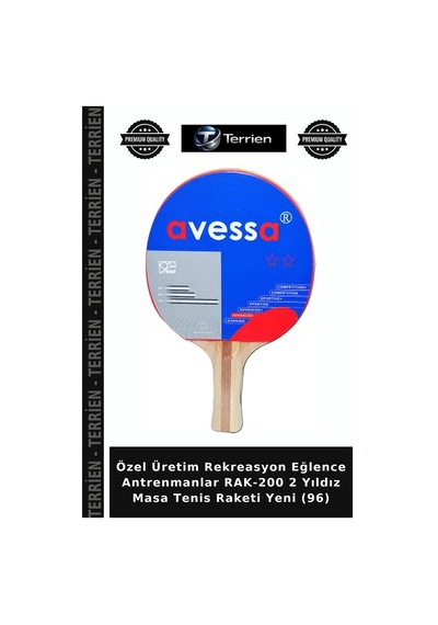 Özel Üretim Rekreasyon Eğlence Antrenmanlar Rak-200 2 Yıldız Masa Tenis Raketi Yeni 96
