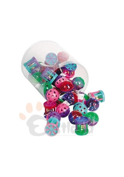 Eastland - 508 - Kedi Oyuncağı Çıngıraklı Karışık - Kmrsfres - 60 Adet