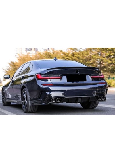 Bmw 3 Serisi G20 M4 Spoyler 2020+ Parlak Siyah İthal Plastik