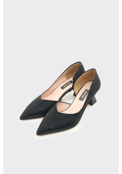Derinet Kısa Topuk Saten Kadın Stiletto S.sim S.sim