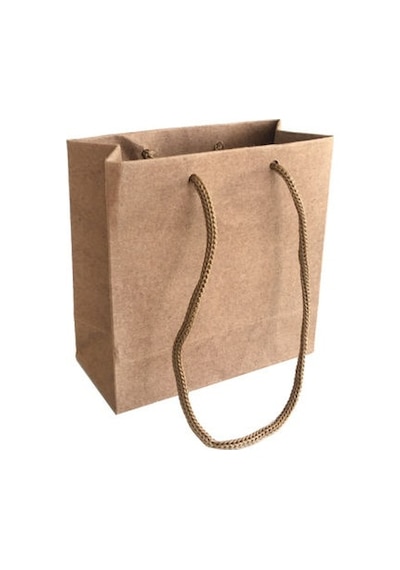 Çanta Karton Minik Boy Kraft 11x11 CM Naturel