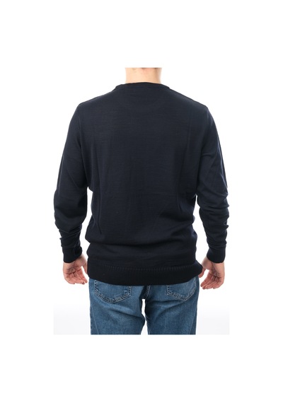 İntersivin Erkek Slim Fit Bisiklet Yaka Düz Uzun Kollu Triko Kazak S-05 Lacivert