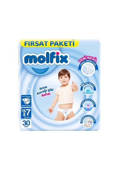 Bebek Bezi 7 Beden 20-30 Kg Xx Large 30 Adet Fırsat Pk