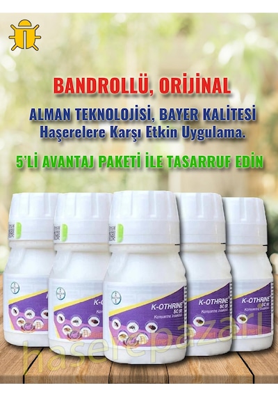 Bayer K-othrine Sc50 Konsantre Genel Haşere 5 x 50 ML