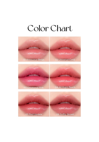 Doğal Tonlarda, Uzun Süre Kalıcı, Işıltılı Tint Water Bare Tint 04 All Right Peach