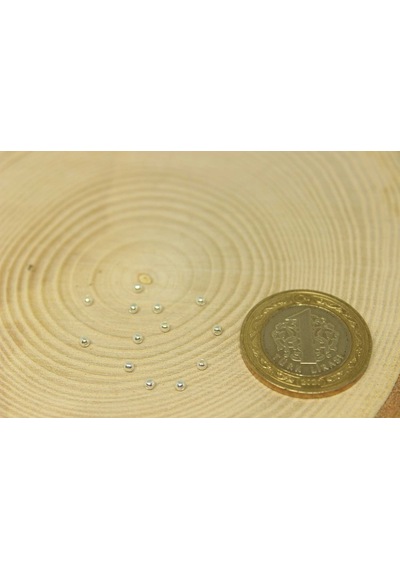 Gümüş Boncuk 2mm/ 5 adet