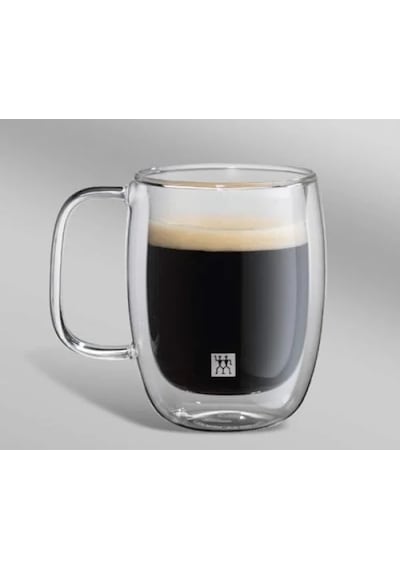 Çift Camlı Kulplu 2'li Espresso Bardak Seti, 134 Ml Acı Kahve