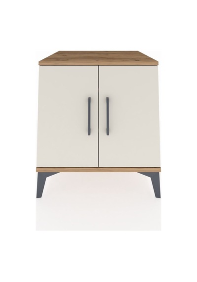 Kronos Komodin 2 Raflı 2 Kapaklı 60x59x64 Çam-aytaşı Atlas Çam