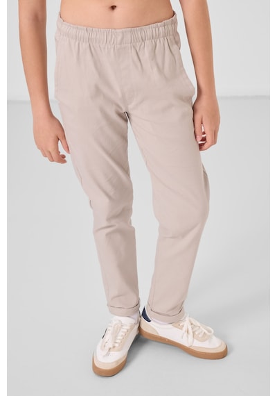 Tommy Life Taş Standart Fit Dokuma Hafif Esnek Chino Erkek Çocuk Pantolon - 11272 Taş
